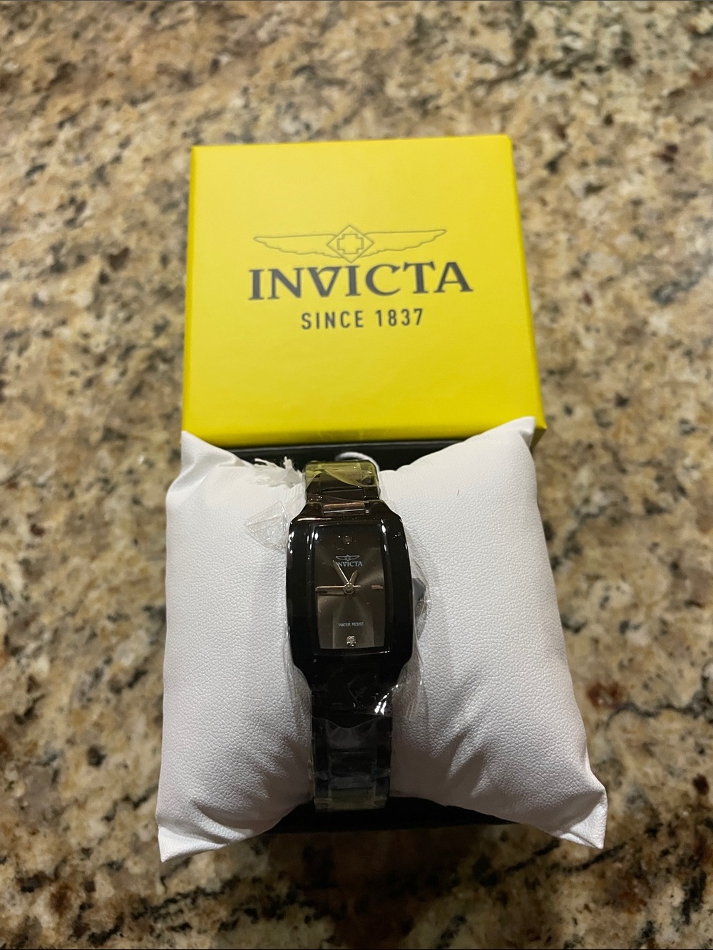 Invicta Wildflower Black Women's Rectangular Bracelet Watch